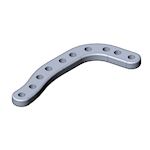 Exhaust bracket extension aluminium