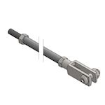 Brake rod 300mm complete